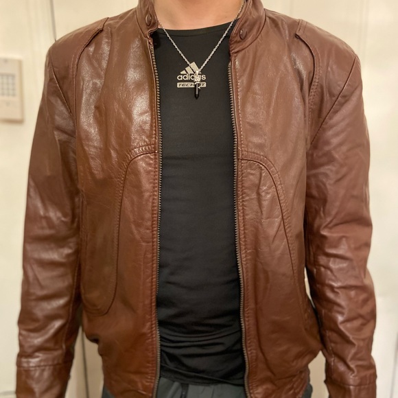 THE LEATHER RANCH GENUINE LEATHER 70s JACKET - Picture 6 of 8